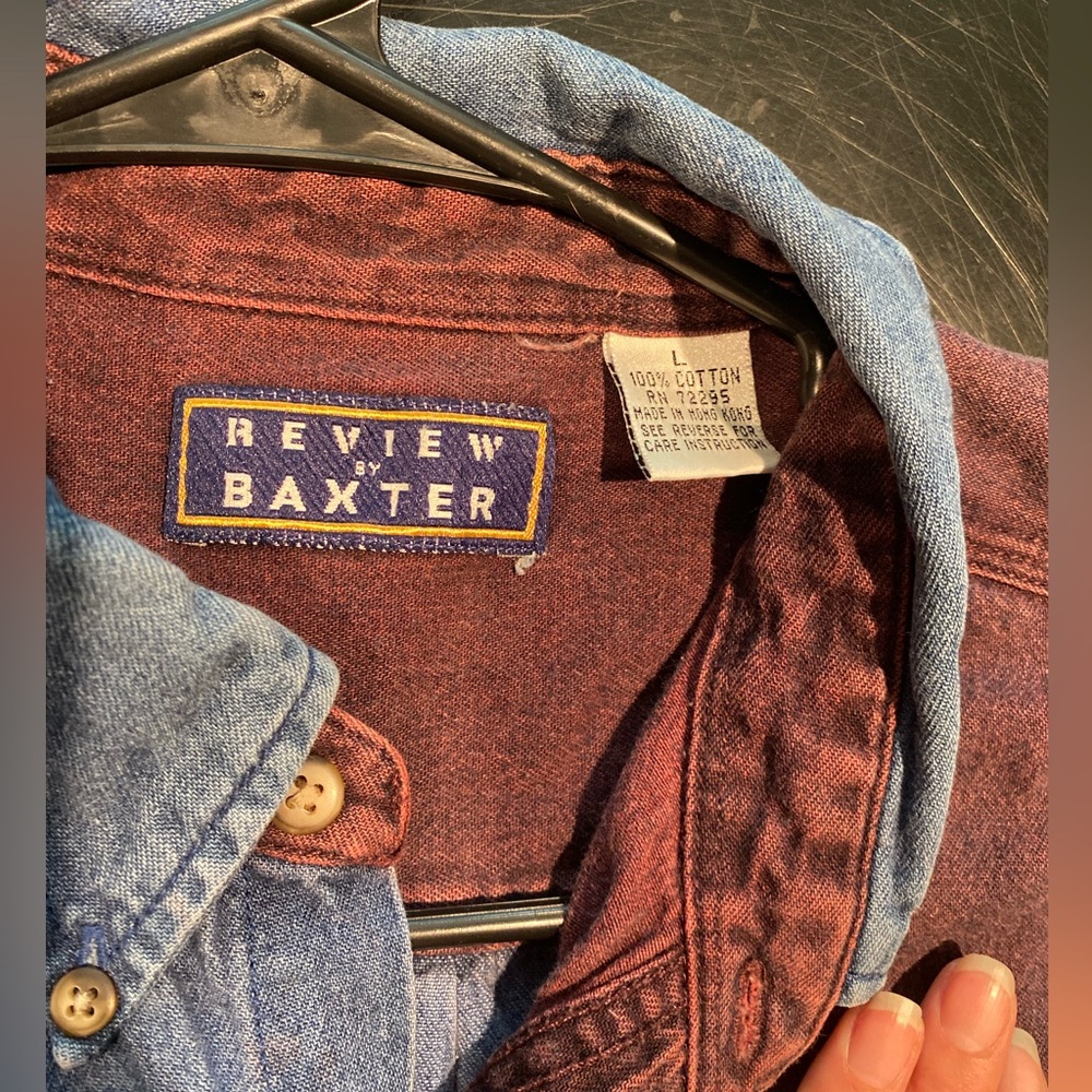 Multicolor Button Down Patchwork Block Design Rev… - image 2